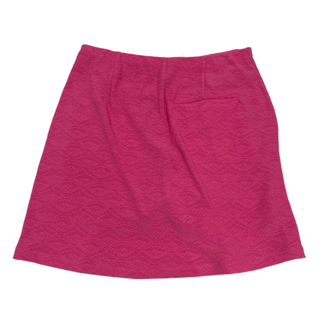 Greg Norman 17" Scalloped Eyelet Skort - Flora Pink - Medium - Skorzie