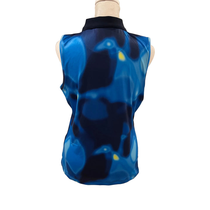 G/FORE Button S/L Polo - Blue Multi - Skorzie