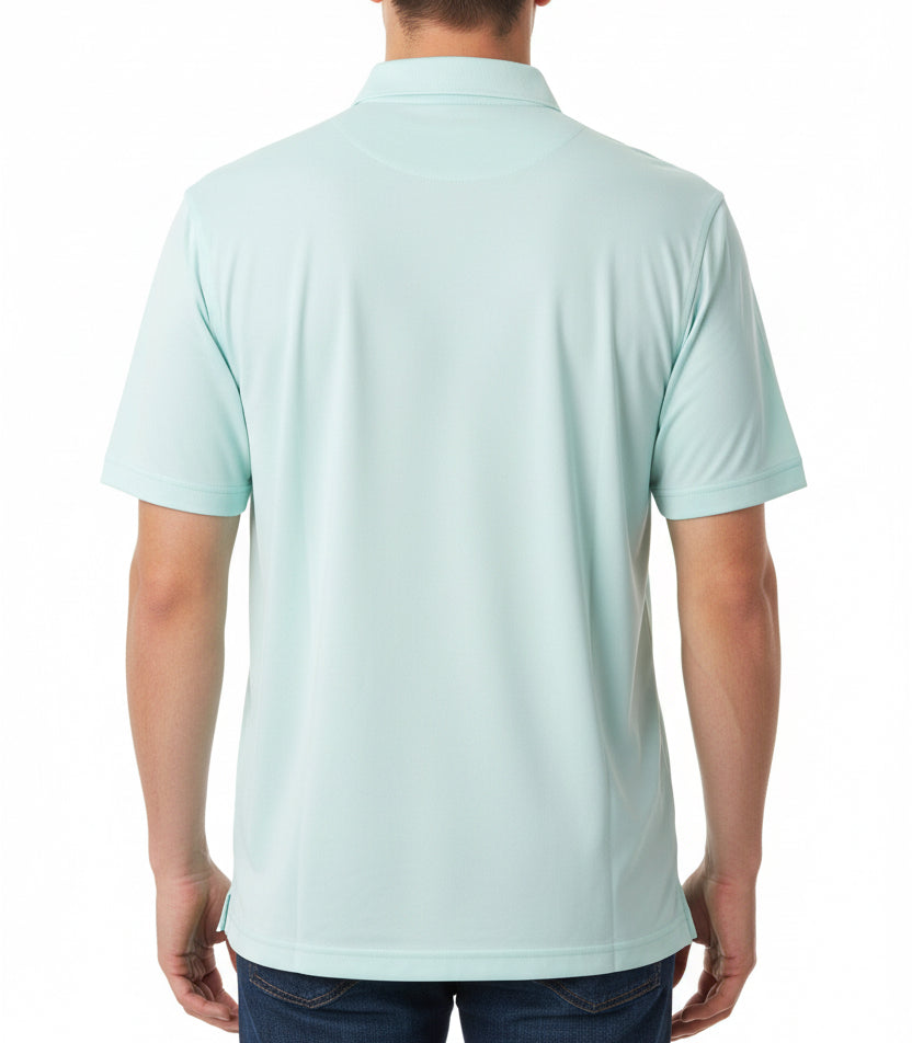 Straight Down Men's Golf Polo Sullivan Mint Size L