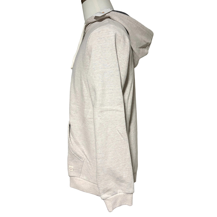 Marine Layer Cloud 9 Fleece Full Zip Hoodie - Oatmeal - Medium - Skorzie