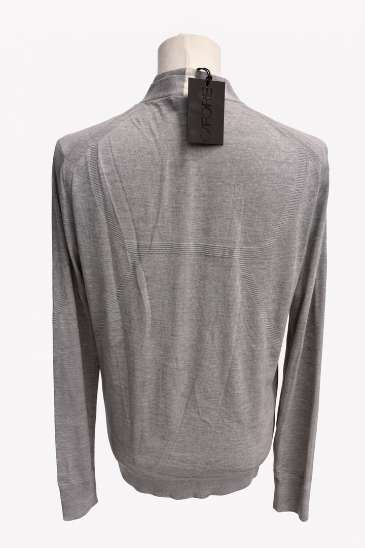 G/FORE Men's Merino Wool Cardigan - Nimbus - Medium - Skorzie