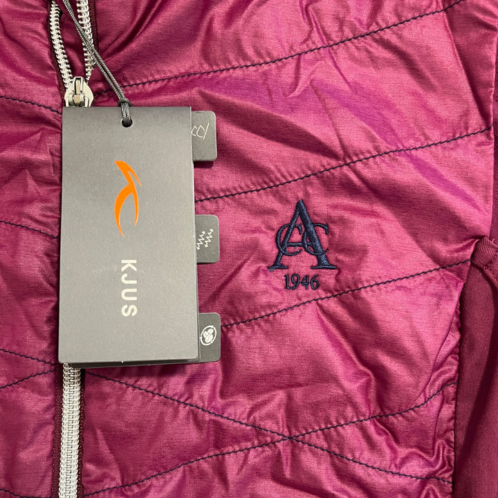 KJUS Women's Golf Vest Retention (w/logo) Deep Ruby/Atlanta Blue Size S