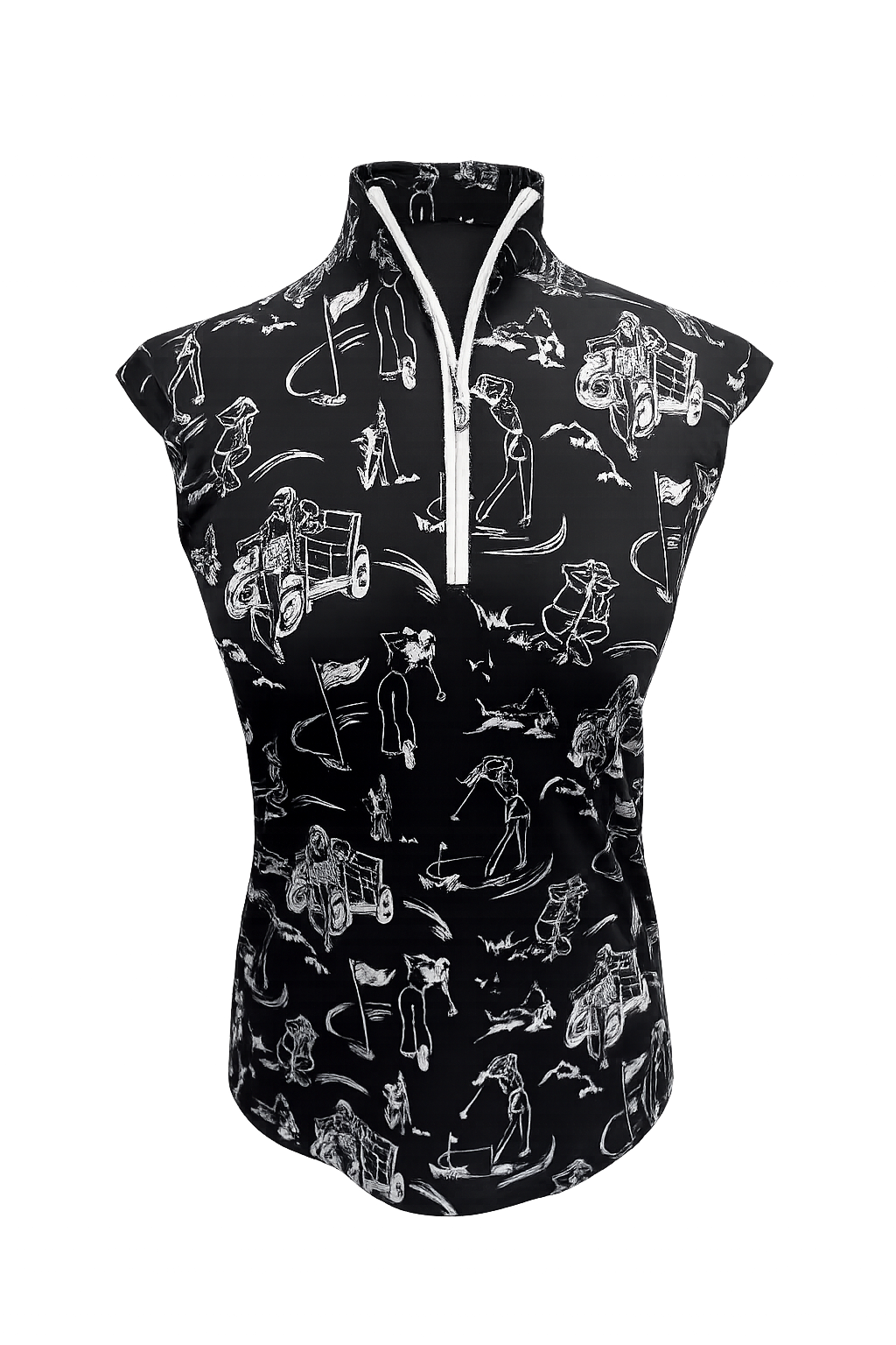 SanSoleil SOLCOOL SLEEVELESS MOCK - Birdie Babe - Small