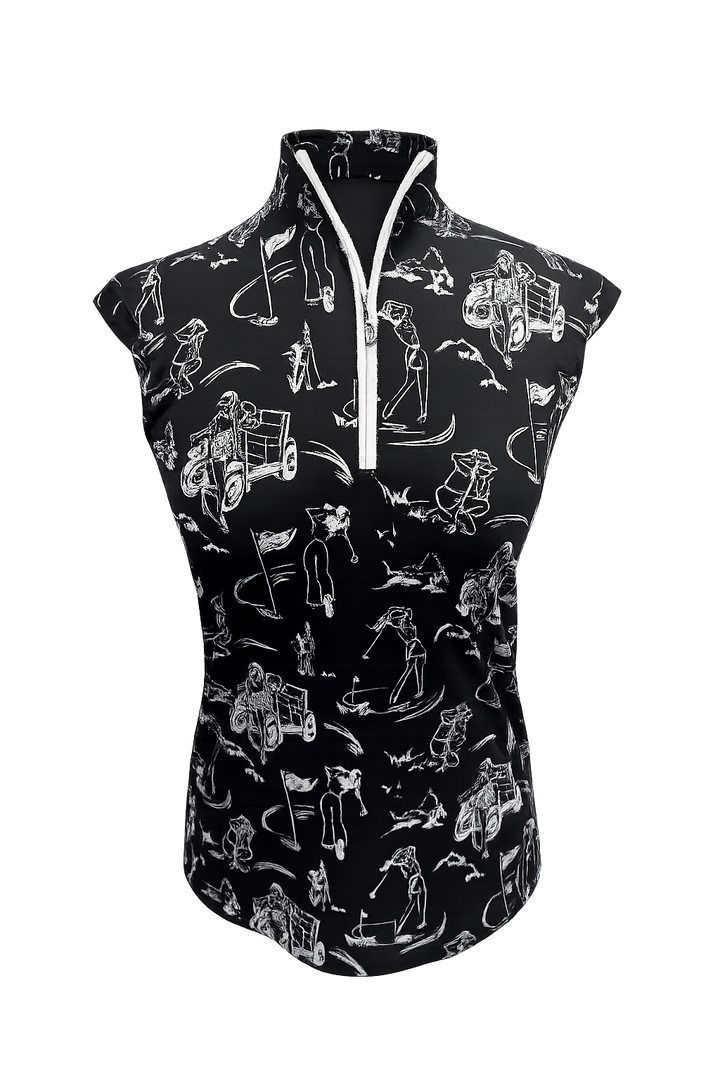 SanSoleil SOLCOOL SLEEVELESS MOCK - Birdie Babe - Small