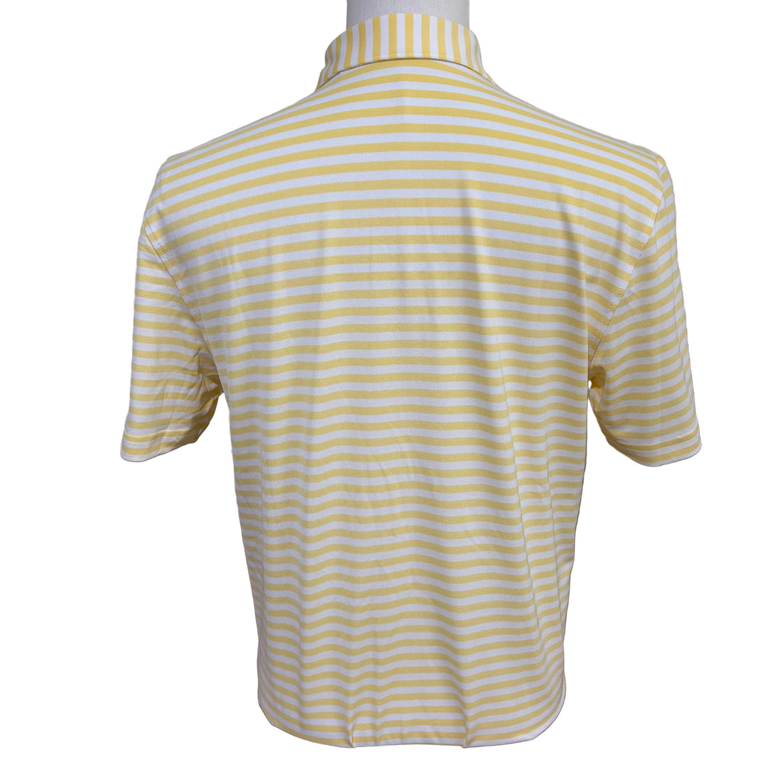 Turtleson Sampson Performance Polo (w/logo) - Limoncello/White - Small - Skorzie