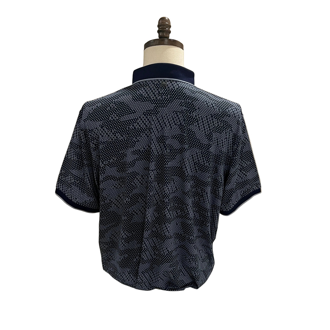 Greyson Icon Camo Polo (w/ logo) - Maltese Blue - Skorzie