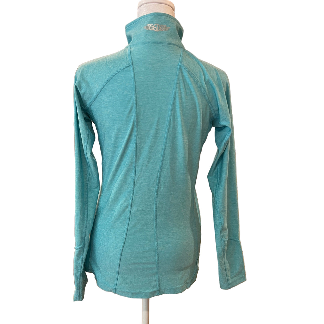 Straight Down Claire Quarter Zip (w/logo) - Fiji - X-Small