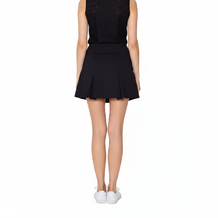 G-Lifestyle Womens Flare Godet Skort (16.5') - Black