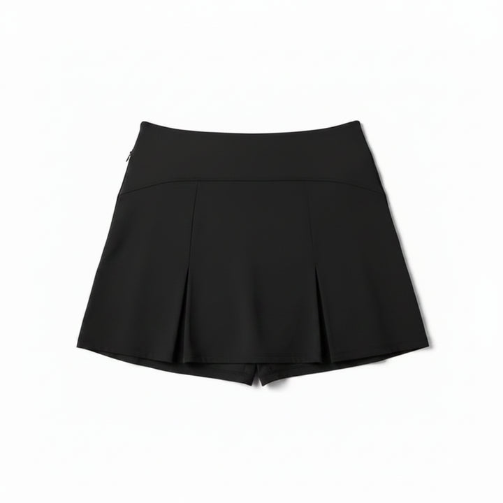 G-Lifestyle Womens Flare Godet Skort (16.5') - Black
