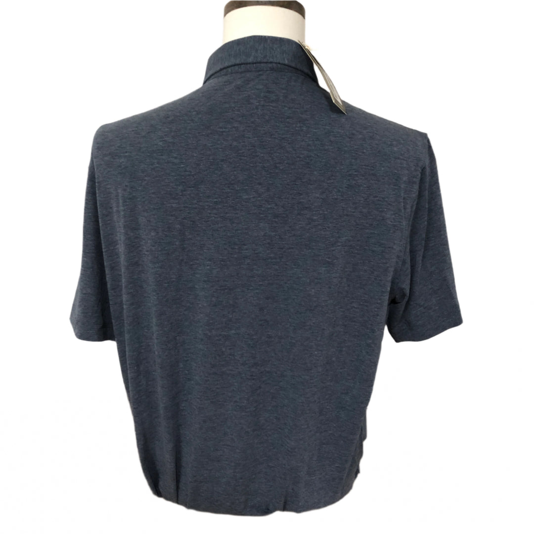 Adidas Go-To Polo (w/ logo) - Heathered Navy - Skorzie