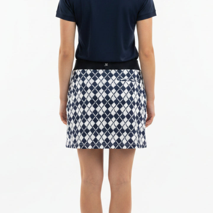 Daily Sports Women's Golf Skort 17.5" Navy/White Size L