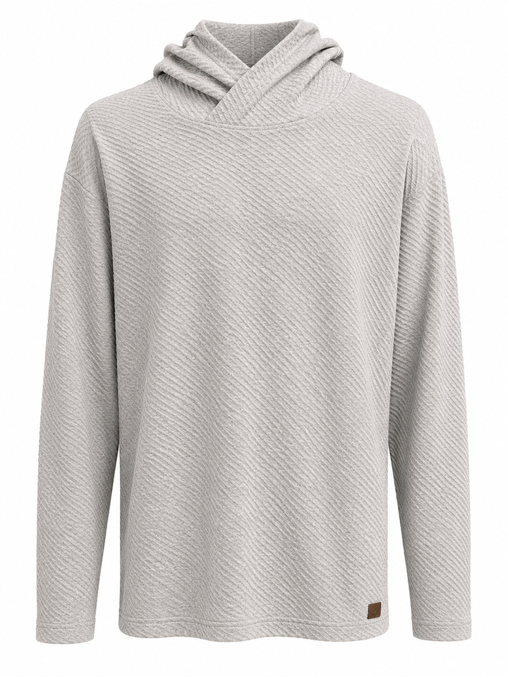 Turtleson Men's Bellfield Hoodie (w/ Logo) - Pearl Heather - XL - Skorzie