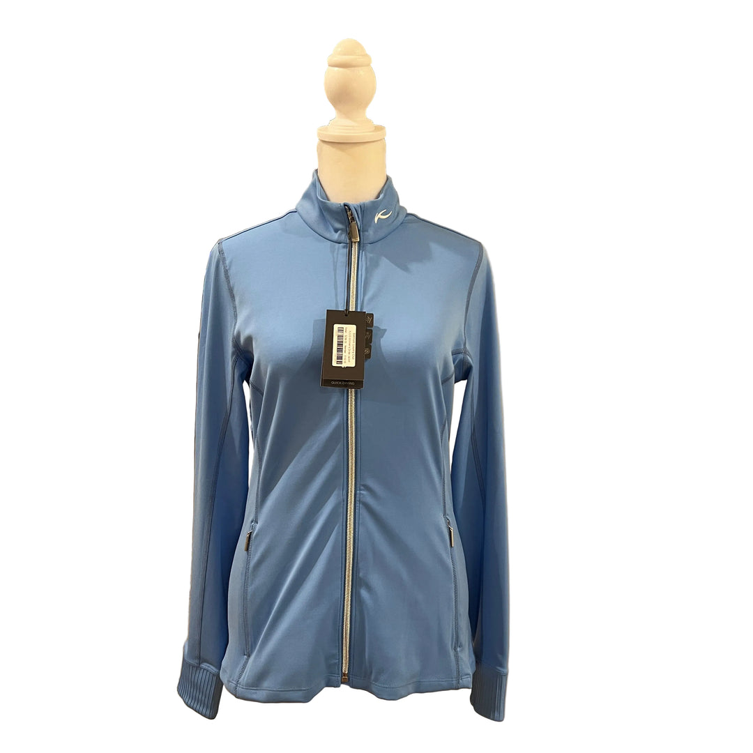 KJUS Women's Birdie Midlayer Jacket (w/logo) - Blue Opal - Small - Skorzie