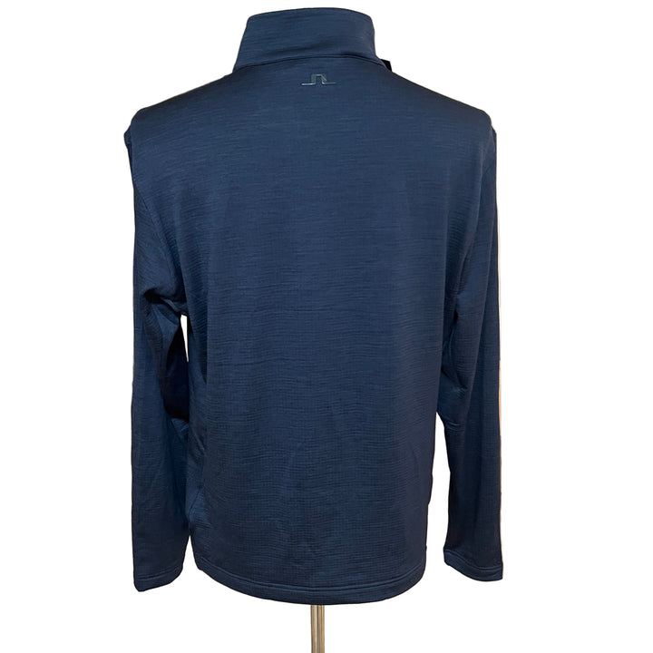 J.Lindeberg Destry Zip Mid Layer - Navy Melange - X-Large
