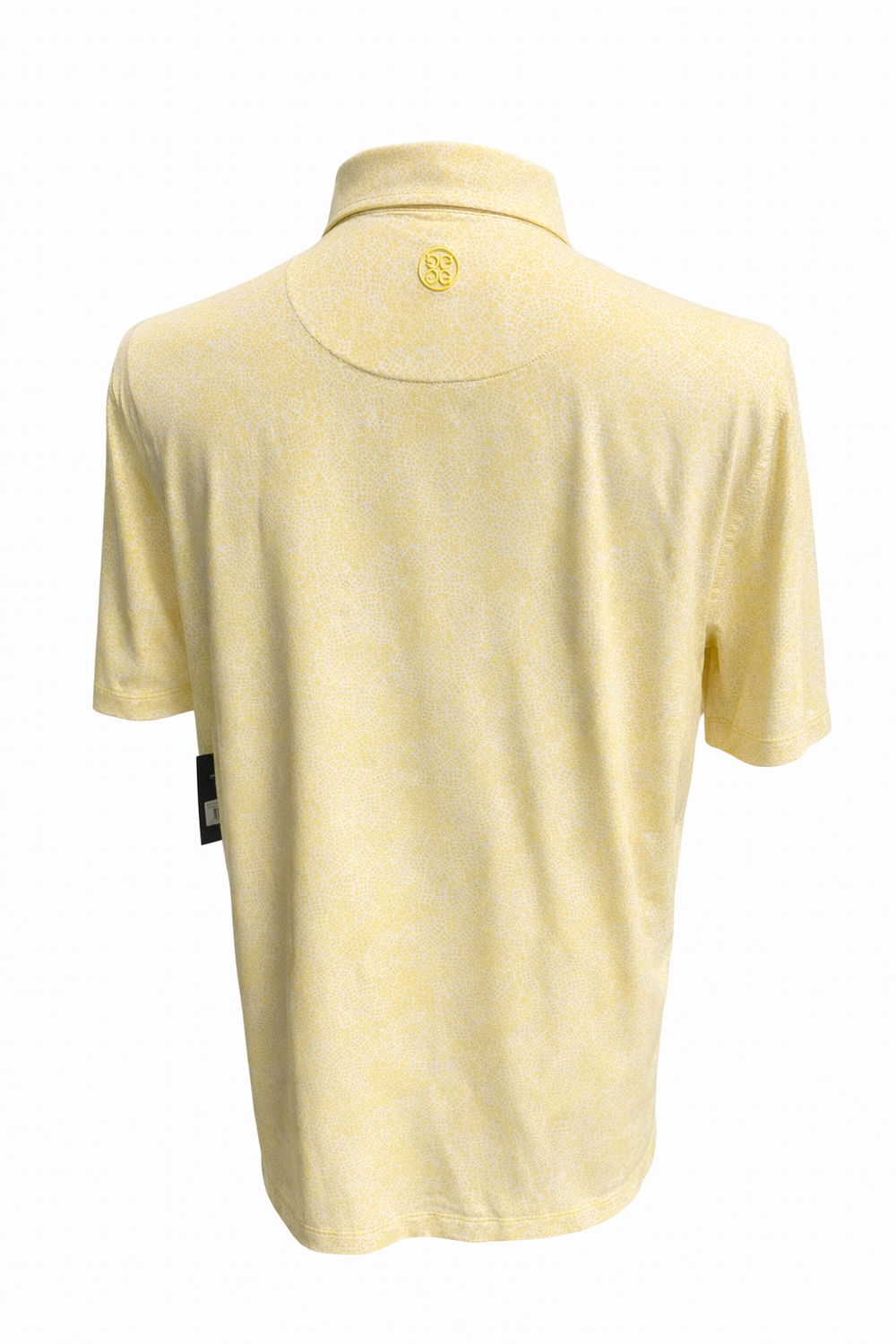 G/FORE Men's Floral Jersey Golf Polo - Canary - Medium - Skorzie