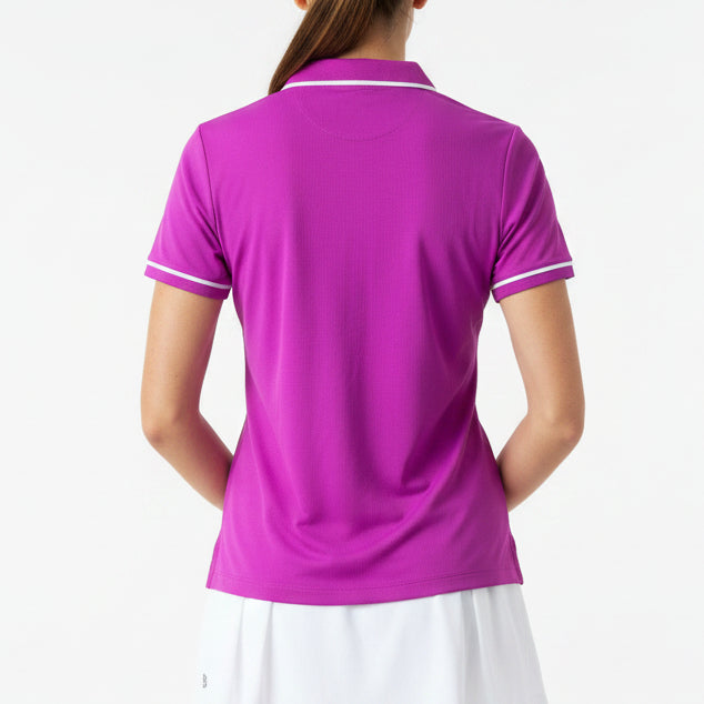 Original Penguin Women's Golf Polo Veronica Performance Purple Cactus Flower Size S