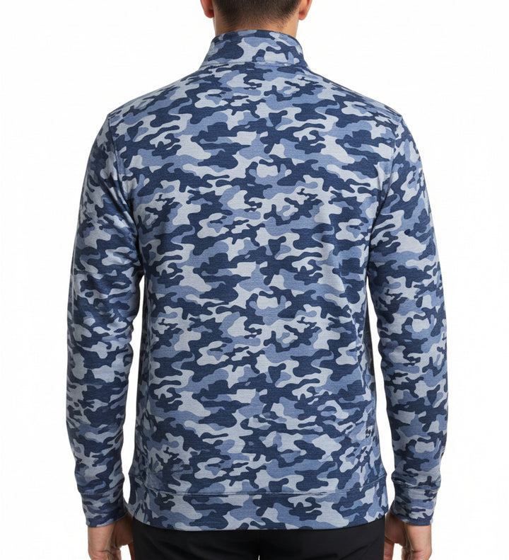 Straight Down Men's Golf Quarter Zip Arlington Tidal Size L