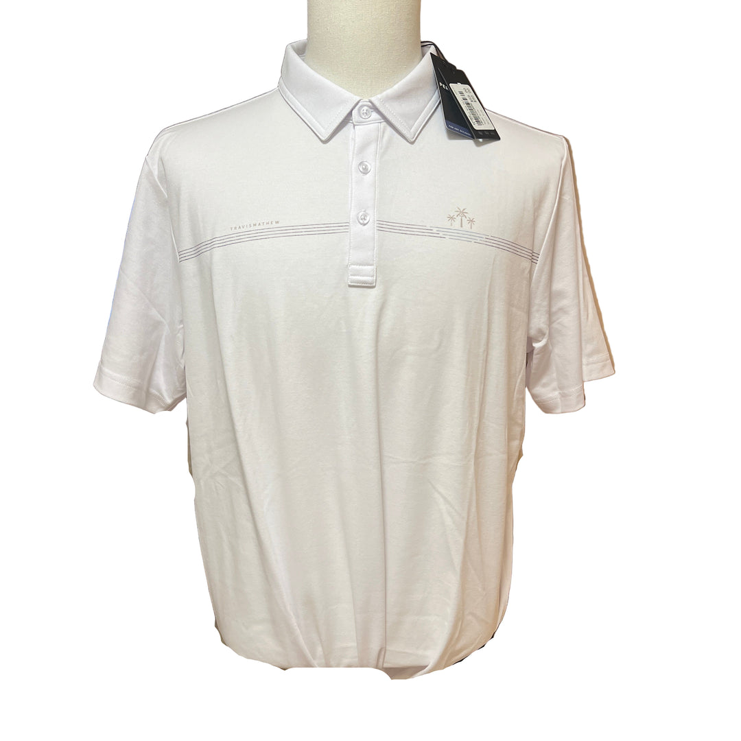 Travis Mathew Bay Break Polo - White - X-Large - Skorzie