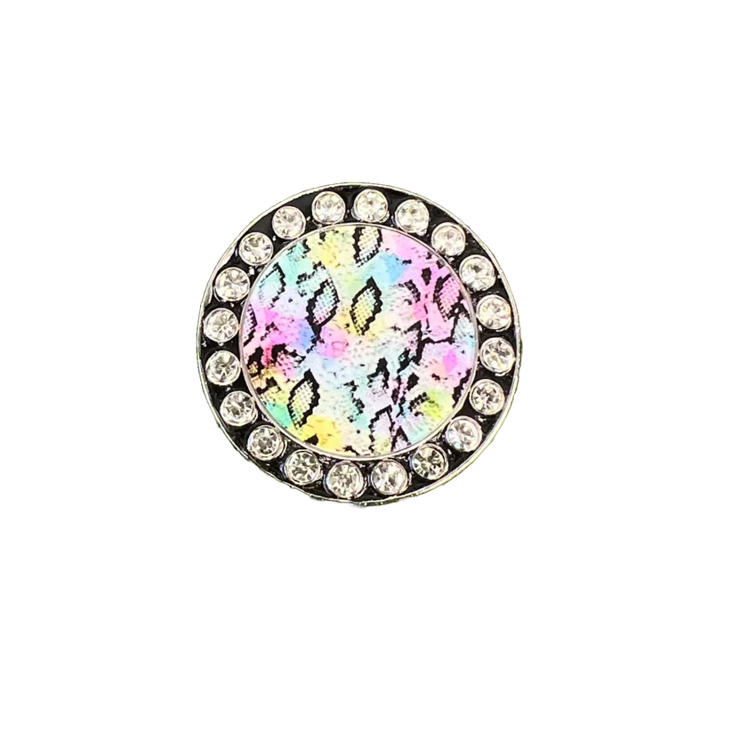 Best Of Golf America Magnetic Crystal Ball Marker - Rainbow Snake Skin - Skorzie