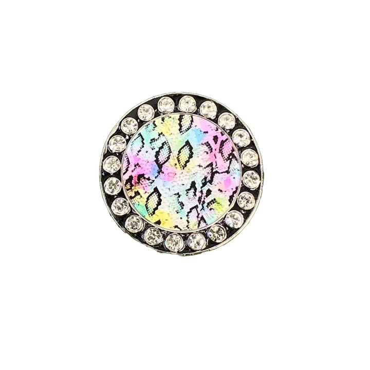 Best Of Golf America Magnetic Crystal Ball Marker - Rainbow Snake Skin - Skorzie