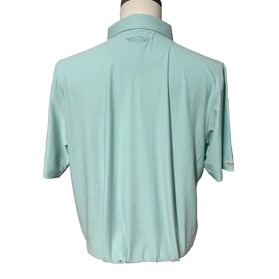 Straight Down Miramar Polo (w/logo) - Green Stone