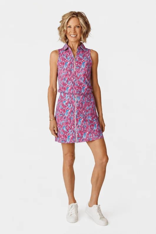 Amy Sport Womens Madi Sleeveless Top - Sunset Bloom