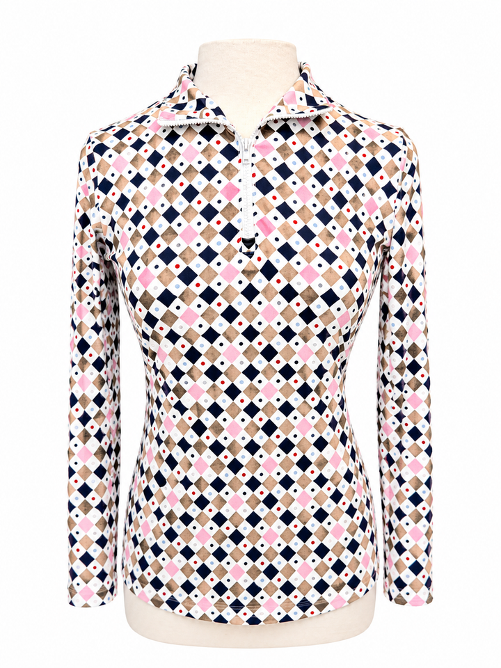 Smith & Quinn Ava Quarter Zip - French Tile - XS