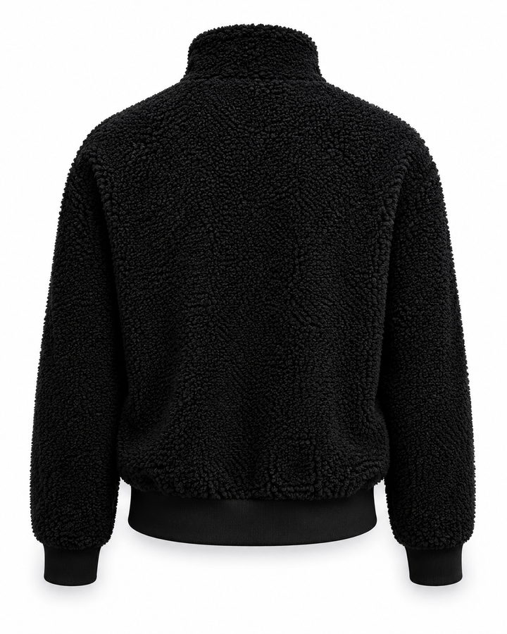 Amy Sport Womens Danni Bomber Jacket - Black Sherpa