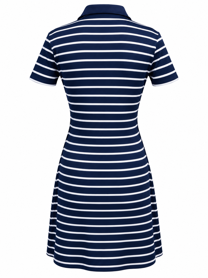 Puma Striped Golf Dress with Pockets - Blue/White (FINAL SALE ITEM)