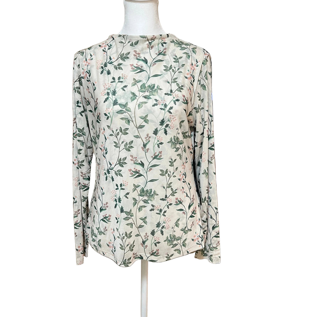 A. Putnam Luxe Opaque L/S Top - Garden Print - Skorzie