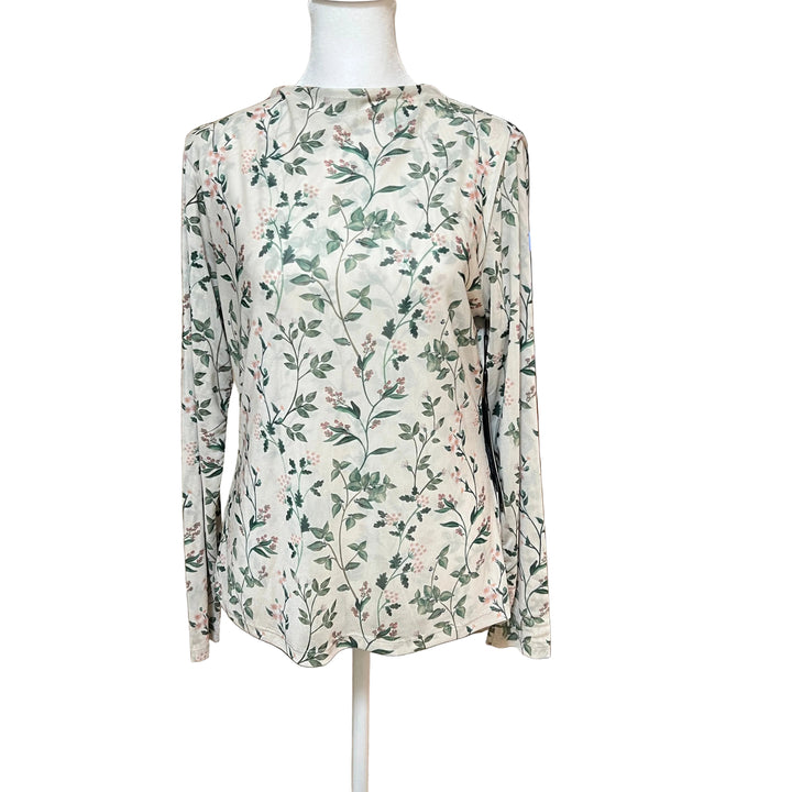 A. Putnam Luxe Opaque L/S Top - Garden Print - Skorzie