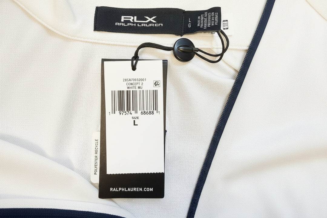 RLX Ralph Lauren Sleeveless Air Tech Polo (w/ logo) - White