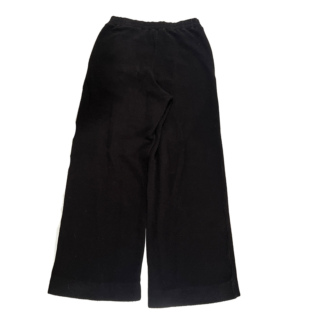 Stateside Jasper Knit Wide Trouser - Black - Skorzie