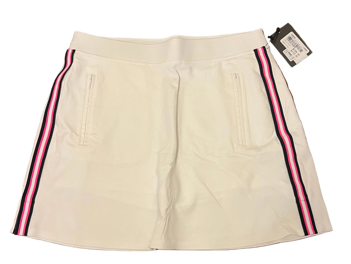 G/FORE Side Stripe Stretch Scuba Skort (16") - Snow - Skorzie