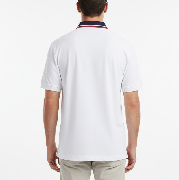 Straight Down Men's Golf Polo Chorro New Indigo Size L