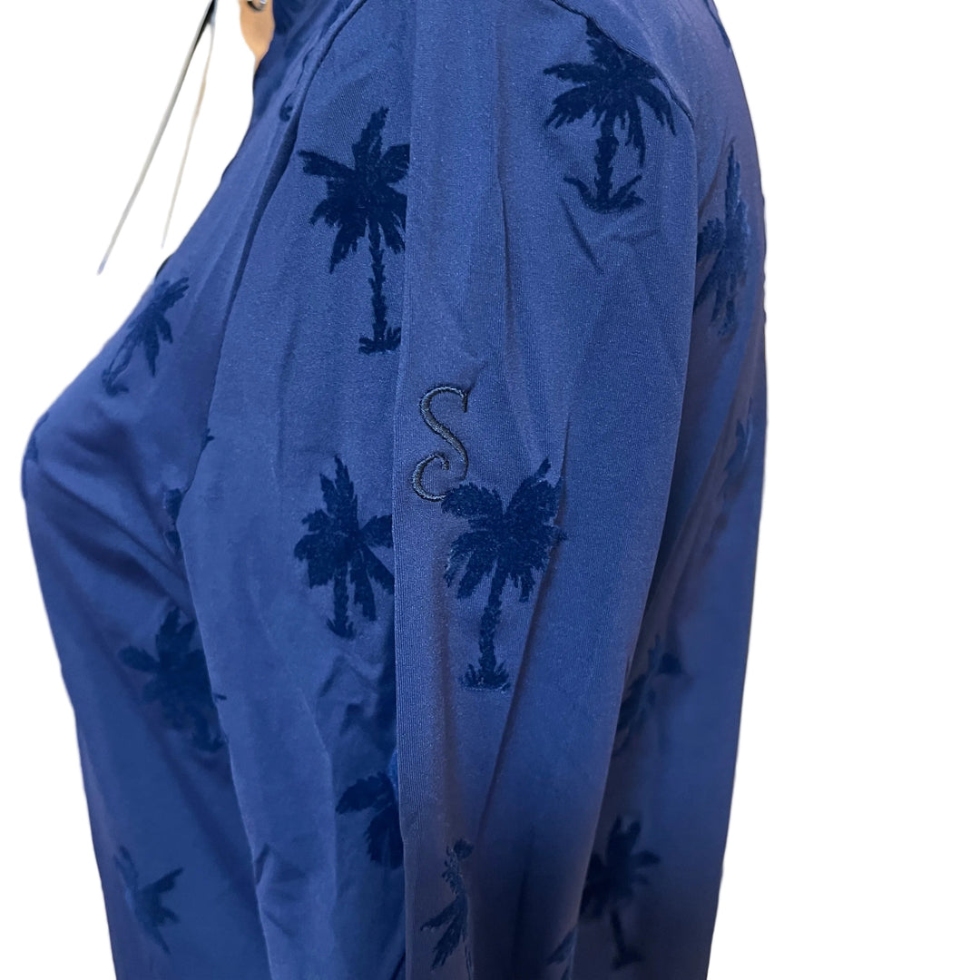 Lohla Sport Soft Palms L/S Top - Navy - Medium - Skorzie