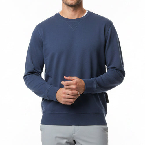 G/FORE Men's Golf Crewneck All Play Terry Twilight Size M