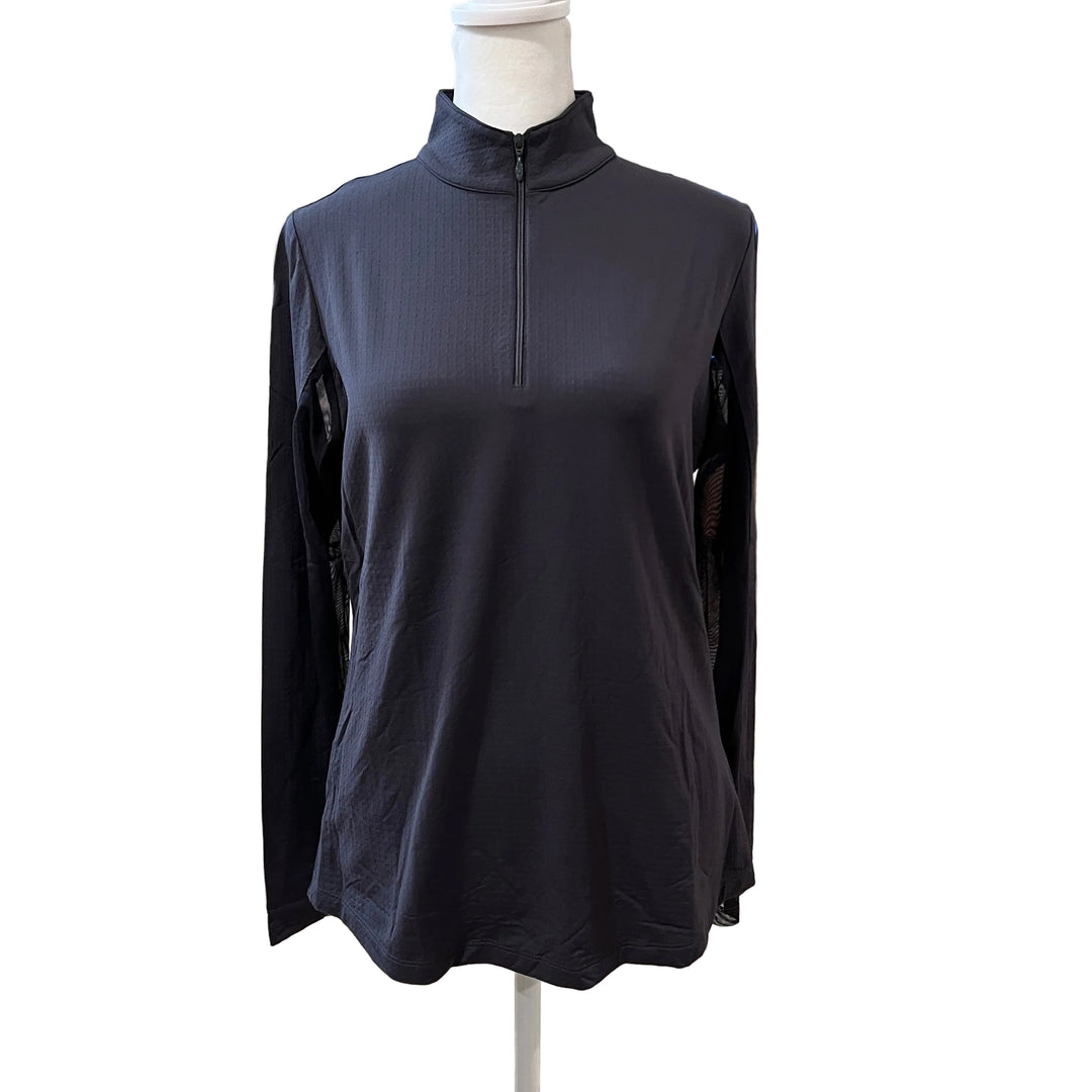 IBKUL L/S Mock Neck Top - Slate - Small - Skorzie