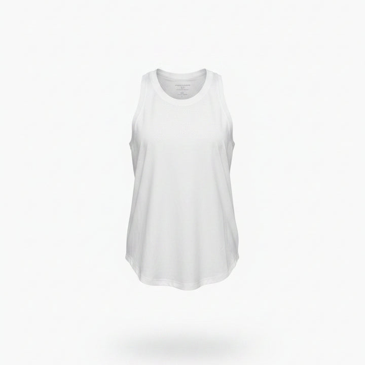 Varley Dacey Longline Tank - White - XX-Small/X-Small - Skorzie