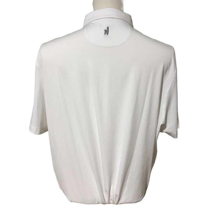 Johnnie-O Birdie Performance Jersey Polo (w/logo) - White - Skorzie