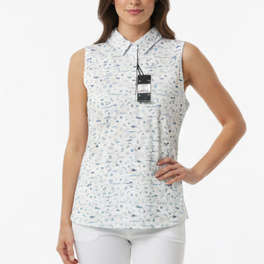 Straight Down Women's Golf Polo Paradise Lost S/L Tidal Size M