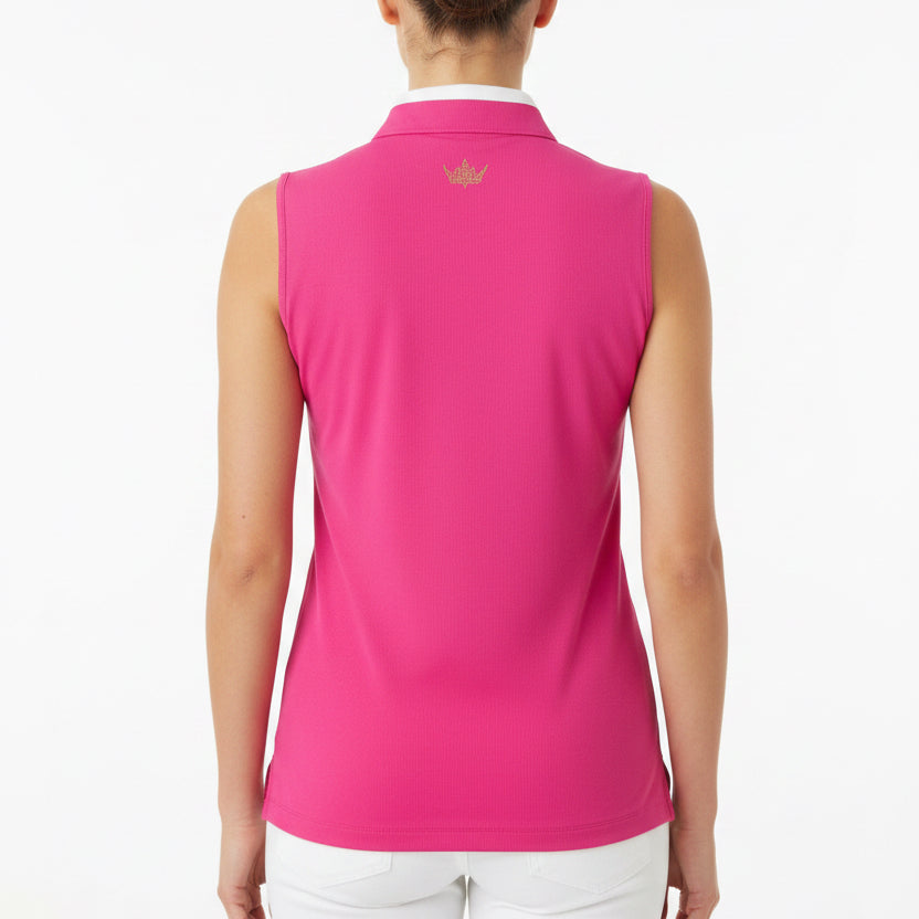 Brendratti Women's Golf S/L Polo Magenta