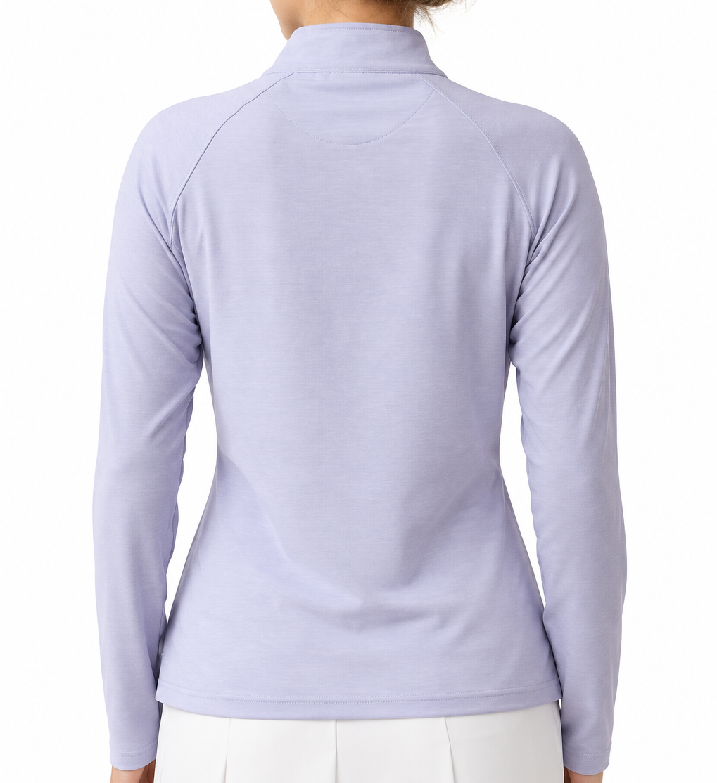 Straight Down Women's Golf Quarter Zip Clara Cosmic Size M