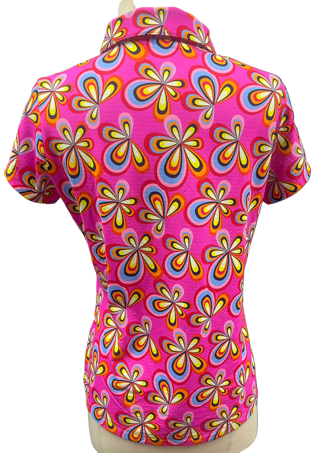 IBKUL Tulip Short Sleeve Polo - Pink - Small - Skorzie