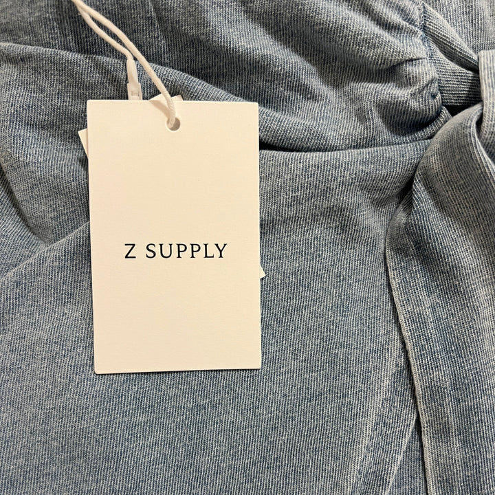 Z Supply Women's Mini Skirt Sora Jersey Denim (15") Ocean Air Indigo Size XS