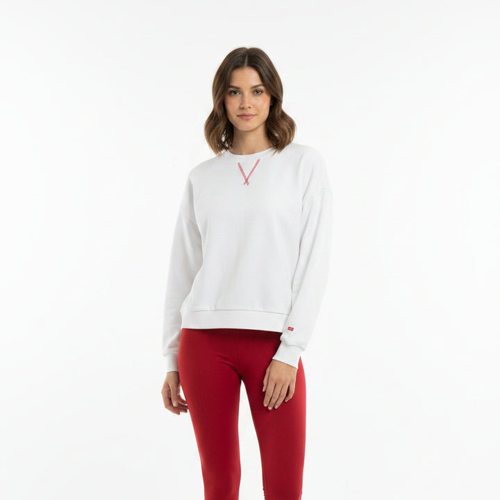 G/FORE Women's Pullover Classic Crewneck Snow Size S