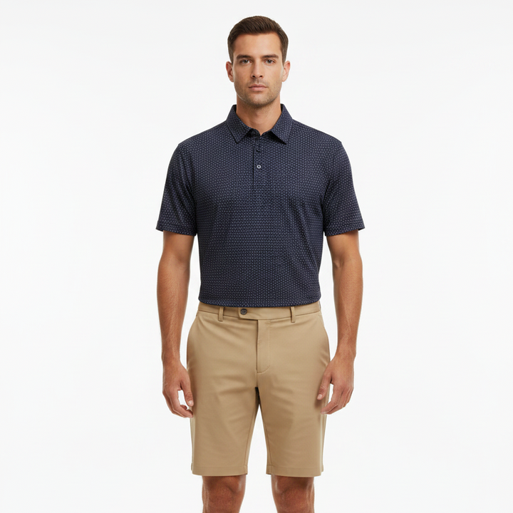 G/FORE Men's Polo Pima Twilight/Classic Red Size M