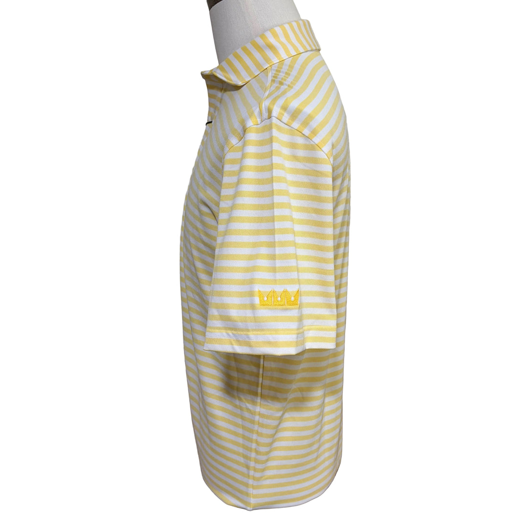 Turtleson Sampson Performance Polo (w/logo) - Limoncello/White - Small - Skorzie