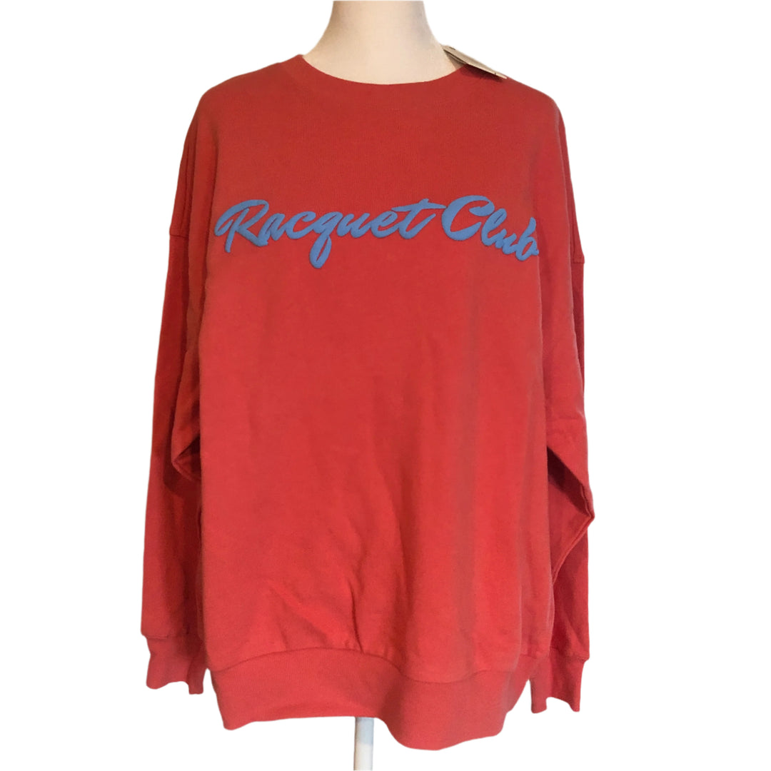 Z Supply Racquet Club Sweatshirt - Persimmon - Small - Skorzie