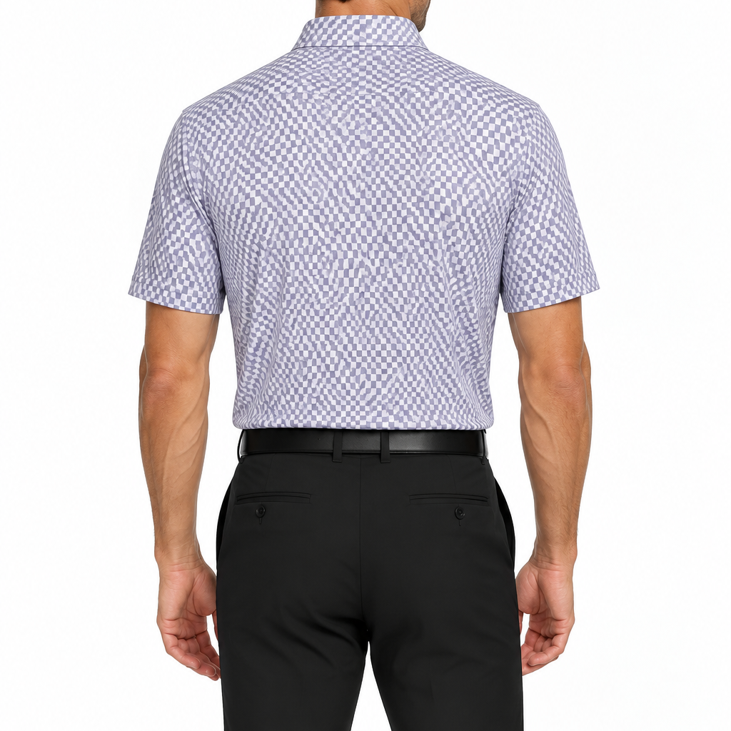 Collars & Co. Men's Polo Featherweight Flex Fabric Vantage Lavender Size M